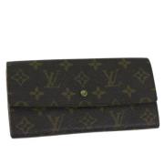 Pre-owned Canvas clutches Louis Vuitton Vintage , Brown , Dames