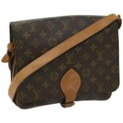 Pre-owned Canvas louis-vuitton-bags Louis Vuitton Vintage , Brown , Da...