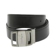 Pre-owned Leather belts Salvatore Ferragamo Pre-owned , Black , Heren