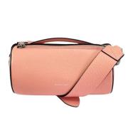 Pre-owned Leather handbags Burberry Vintage , Pink , Dames