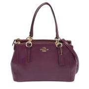 Pre-owned Leather totes Coach Pre-owned , Purple , Dames