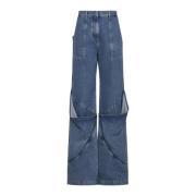 Blauwe Denim Jeans The Attico , Blue , Dames