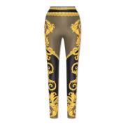 Leggings met het La Coupe des Dieux-patroon Versace , Multicolor , Dam...