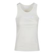 Stijlvolle Tank Top voor Vrouwen Paco Rabanne , White , Dames