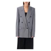 Dubbelbreasted blazer Licht Grijs Melange Stella McCartney , Gray , Da...