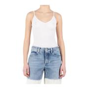 Witte Jersey Tanktop Jil Sander , White , Dames