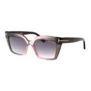 Stijlvolle Winona Zonnebril voor de Zomer Tom Ford , Gray , Dames