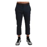 Stijlvolle Gestreepte Casual Broek Dolce & Gabbana , Blue , Heren