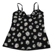 Zwart Daisy Floral Kant Chemise Jurk Dolce & Gabbana , Black , Dames