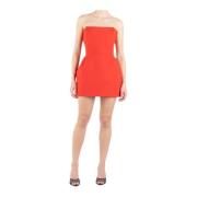 Rode Strapless Mini Jurk Magda Butrym , Red , Dames