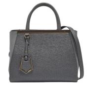 Pre-owned Leather totes Fendi Vintage , Gray , Dames