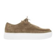 Taupe Suede Stijlvolle Sneakers Nubikk , Green , Heren