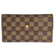 Pre-owned Canvas wallets Louis Vuitton Vintage , Brown , Dames