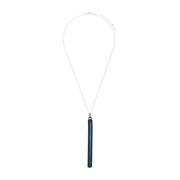 Coole Sterling Zilveren Ketting Metallic Blauw Ambush , Blue , Heren