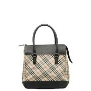 Pre-owned Canvas handbags Burberry Vintage , Beige , Dames