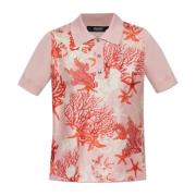 Polo met Barocco Sea patroon Versace , Multicolor , Dames