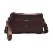 Vintage Clutch Am-356 Aeronautica Militare , Brown , Heren