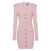 Rose Clair Jurk Balmain , Pink , Dames