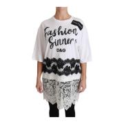 Chic DG Fashion Sinners Tee Dolce & Gabbana , White , Dames