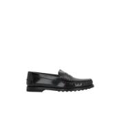 Zwarte leren mocassin schoenen Tod's , Black , Dames