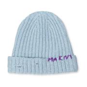 Vernietigde Look Beanie Marni , Blue , Dames