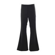 Zwarte Flare Wollen Broek Rick Owens , Black , Heren