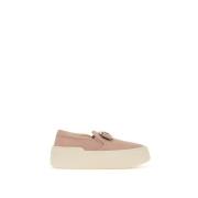 Gouden Vara Plate Slip-On Sneakers Salvatore Ferragamo , Pink , Dames