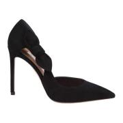 Zwarte Suède Stiletto Hak Pumps Aquazzura , Black , Dames