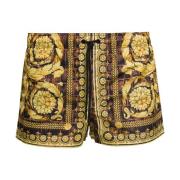 Gele Zee Kleding Shorts Baroccodile Versace , Multicolor , Heren