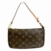 Pre-owned Canvas clutches Louis Vuitton Vintage , Brown , Dames