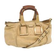 Pre-owned Leather shoulder-bags Chloé Pre-owned , Beige , Dames