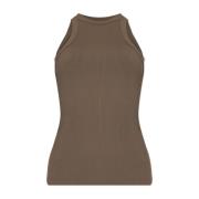 Gestreepte mouwloze top Anine Bing , Brown , Dames