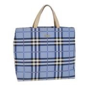 Pre-owned Fabric totes Burberry Vintage , Blue , Dames