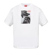 T-shirt `T-Boxt-K4` Diesel , White , Heren