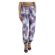 Bloemen Joggingbroek voor Stijlvolle Look Dolce & Gabbana , Multicolor...