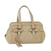 Pre-owned Leather handbags Bally Pre-owned , Beige , Dames