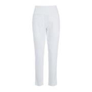 Witte Stretch Slim Broek Jinzu Bitte Kai Rand , White , Dames