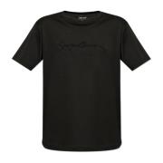 T-shirt met logo Giorgio Armani , Black , Heren