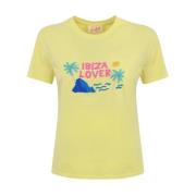 Emilie T-shirt MC2 Saint Barth , Yellow , Dames