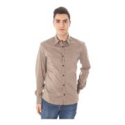 Klassiek Groen Overhemd voor Mannen Costume National , Beige , Heren