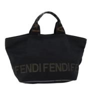 Pre-owned Canvas fendi-bags Fendi Vintage , Black , Dames