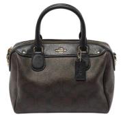 Pre-owned Leather handbags Coach Pre-owned , Brown , Dames