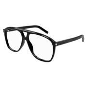 Pilot Dune Optisch Zwart Zonnebril Saint Laurent , Black , Unisex