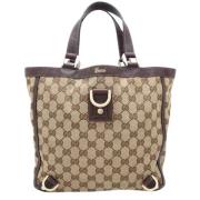 Pre-owned Canvas gucci-bags Gucci Vintage , Beige , Dames