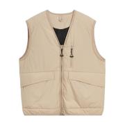 Utility Vest in Polyester Ripstop Stof Soulland , Beige , Heren