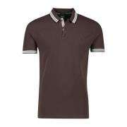 Bruine poloshirt met korte mouwen Hugo Boss , Brown , Heren