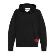 Katoenen sweatshirt Moschino , Black , Heren