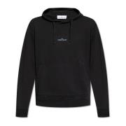 Hoodie Stone Island , Black , Heren