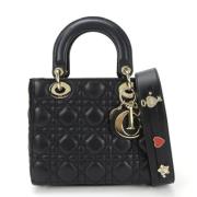 Pre-owned Leather dior-bags Dior Vintage , Black , Dames