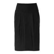 Zwarte Geplooide Rok Stijlvol Model Bitte Kai Rand , Black , Dames